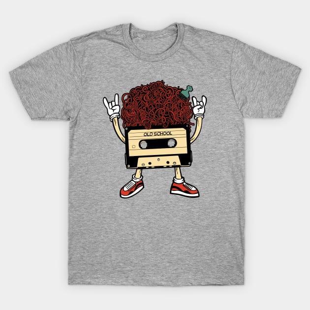 Funny Retro Old School Cassette Tape T-Shirt by SLAG_Creative